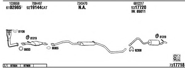 WALKER FO30805 Exhaust System